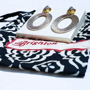 Brighton Ferrara Artisan Two Tone Drop Earrings - JA6902